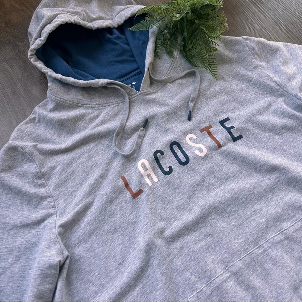 Lacoste Lightweight Hoodie - Grey - XL